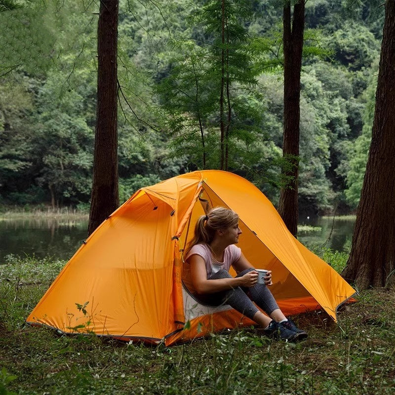 Ultralight 20D Silicone-Coated Nylon Solo Camping Hiking Cycling Tent - EDC Italia