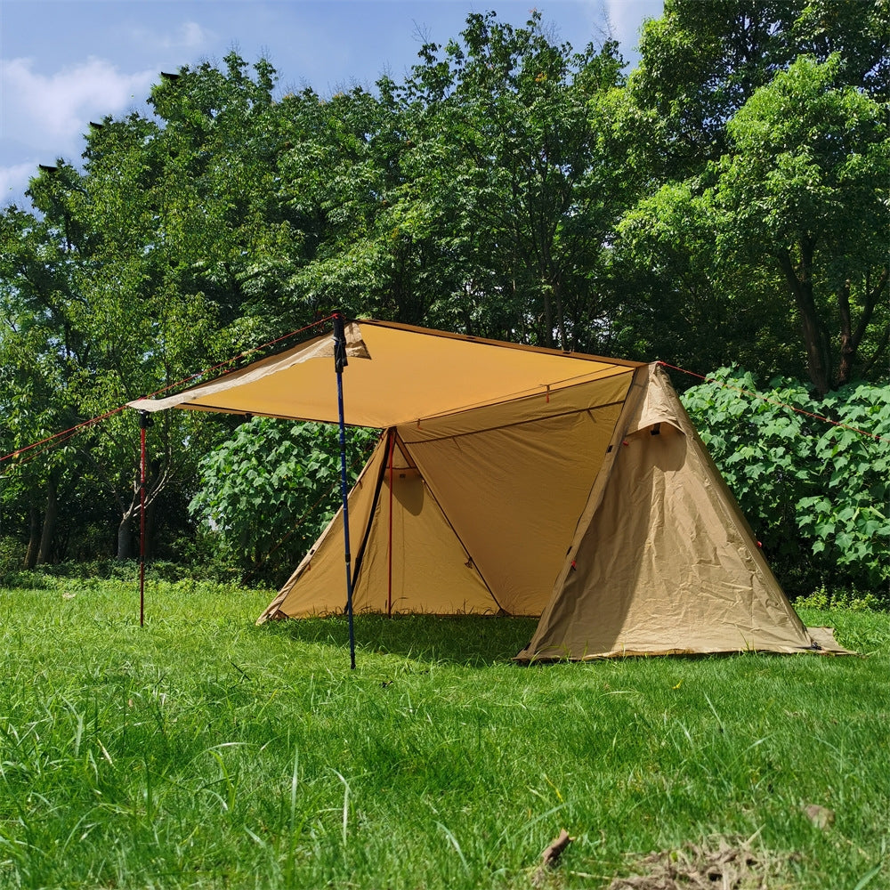 Lightweight Shelter With Snow Skirt Cold Protection In Winter Wild Camping Pyramid Tent - EDC Italia