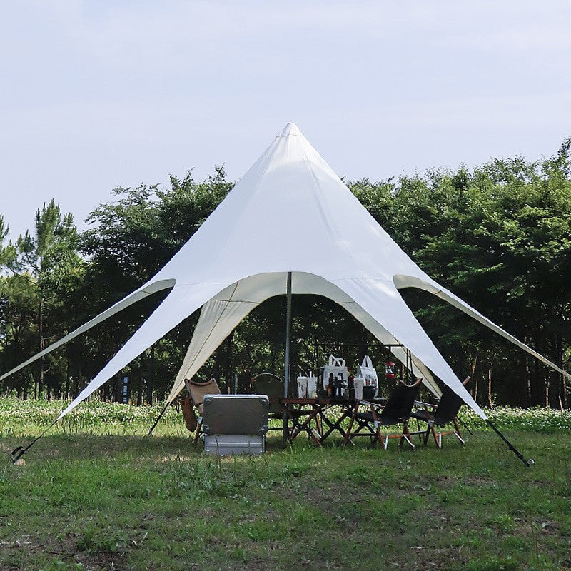 Hexagonal Single Star Canopy Camping Camp Tent - EDC Italia
