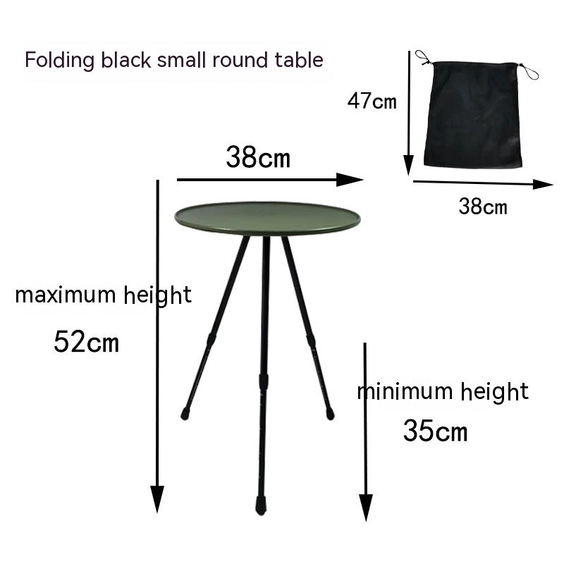 Outdoor Camping Folding Aluminum Alloy Tripod Table - EDC Italia