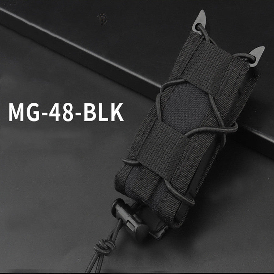 Real CS Tactical 9MM Elastic Functional Outdoor MOLLE Torch Tool Storage Waist Bag