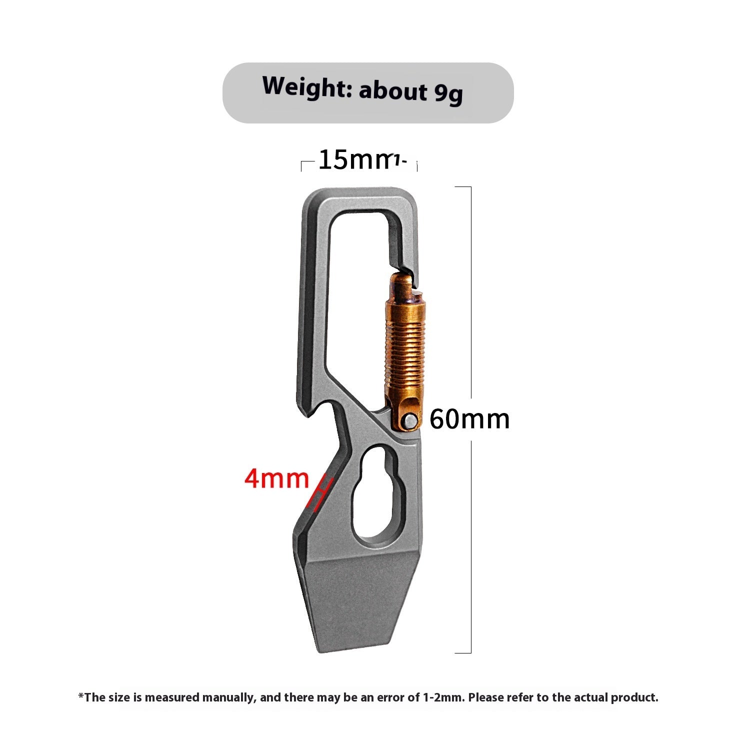 Mini Titanium Alloy Crowbar Keychain Pendant EDC Portable Delivery Tool Bottle Opener