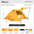 Portable Four-Season Tent, Winter-Proof, Rain-Resistant, For High Mountains - EDC Italia