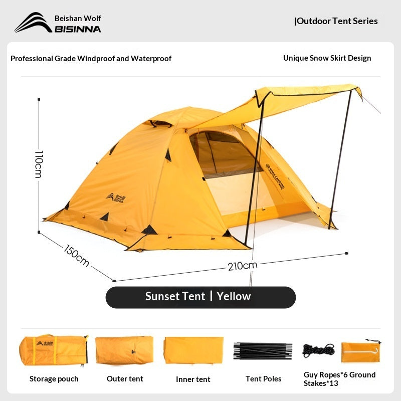 Portable Four-Season Tent, Winter-Proof, Rain-Resistant, For High Mountains - EDC Italia