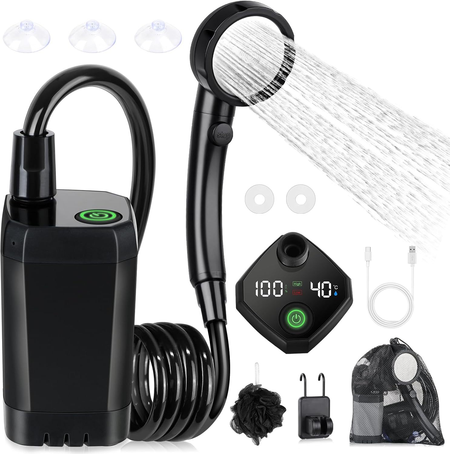 Outdoor Camping Car Wash Electric Shower - EDC Italia