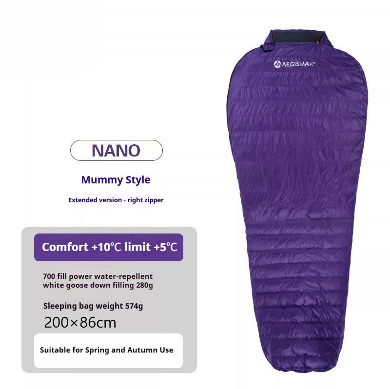 Ultralight Outdoor Camping Mummy Down Sleeping Bag - EDC Italia