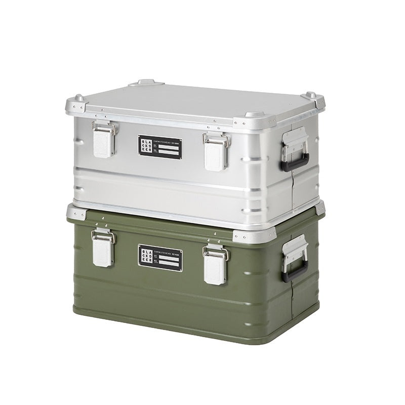 Outdoor Aluminum Alloy Storage Box Camping Metal Portable Vehicle-mounted Wild Camping Equipment - EDC Italia