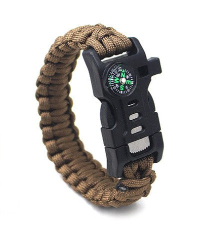 Outdoor Travel Equipment European And American Hot Sale Bracelet Round Handmade Parachute Cord Woven Survival Supplies Bracelet