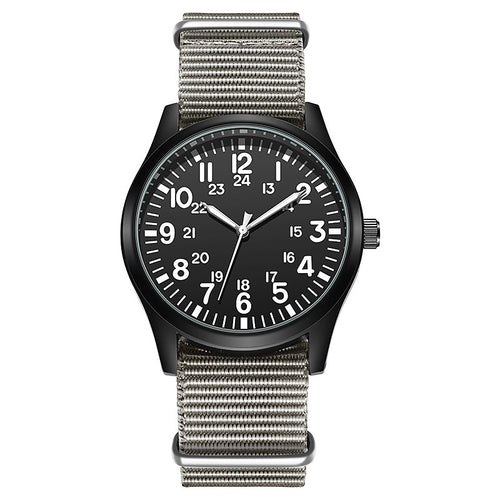 Nylon Strap Outdoor Sports Waterproof Military Watch Student