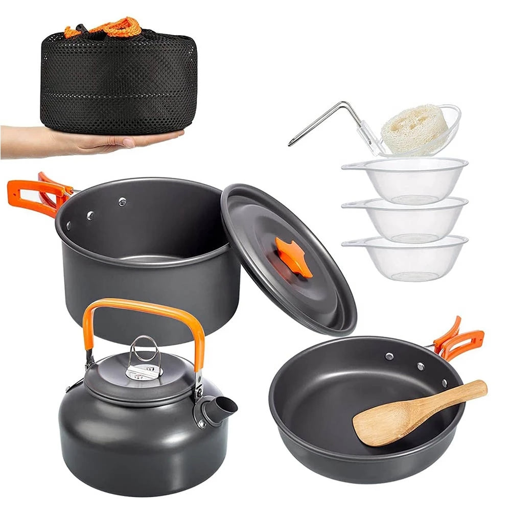 Travel Picnic Tableware Folding Camping Set - EDC Italia