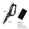 Multi-functional Carabiner Folding Knife Outdoor D-lock Hook Camping Tool Multi-purpose Hook