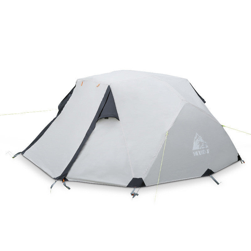 Double-layer Aluminum Pole Multi-person Outdoor Camping Tent - EDC Italia