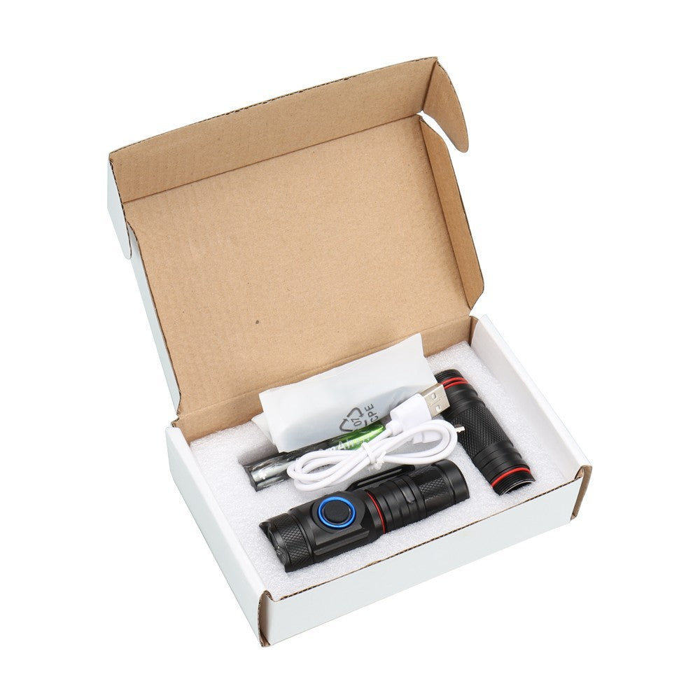 Fashion Simple Rechargeable Powerful Tactical Flashlight