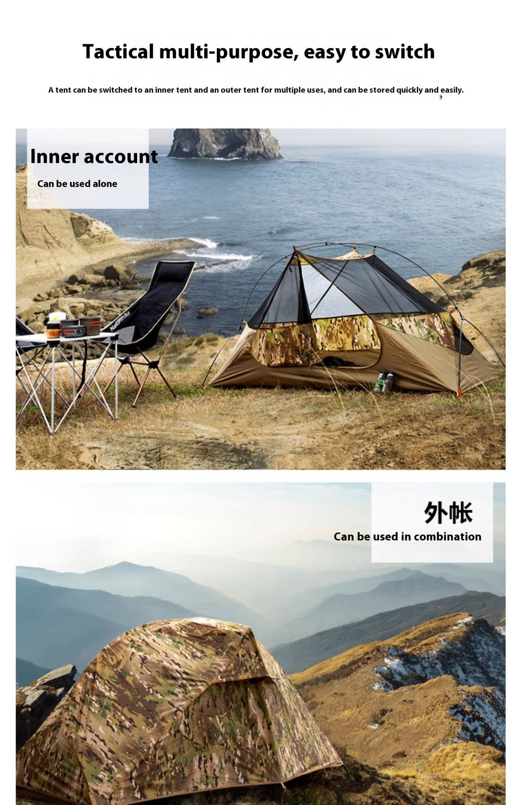 Single Soldier Tent Outdoor Camping Rainproof And Sun Protection Camouflage - EDC Italia