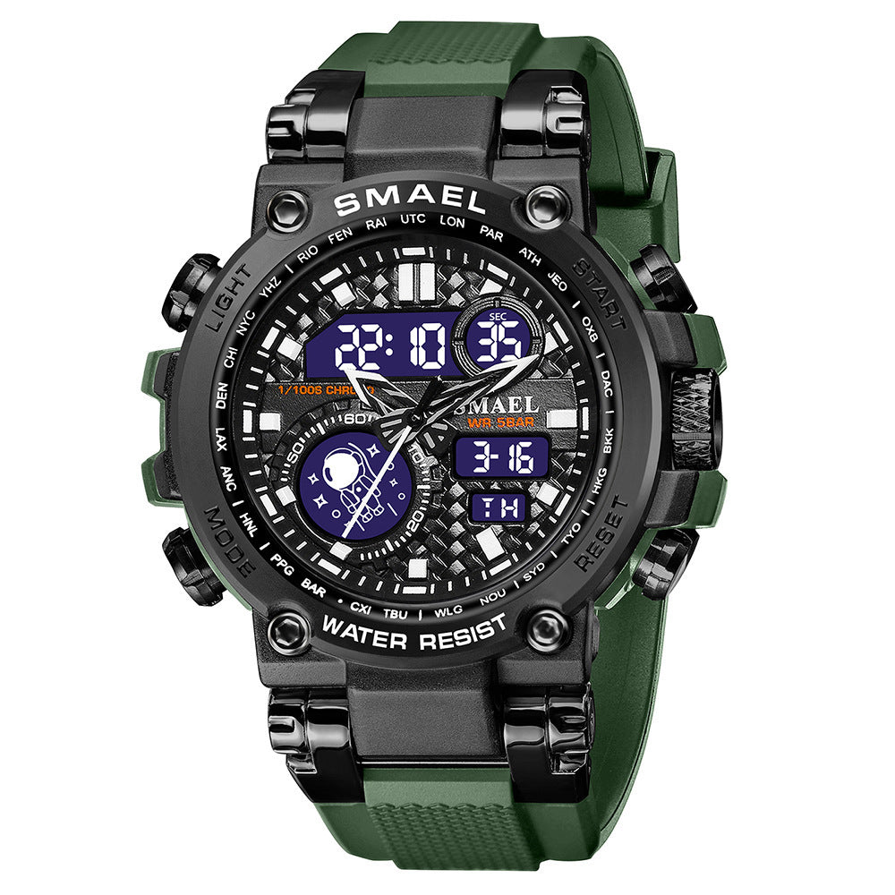 SMAEL Tactical Digital Watch With A Large Dial And Multiple Functions