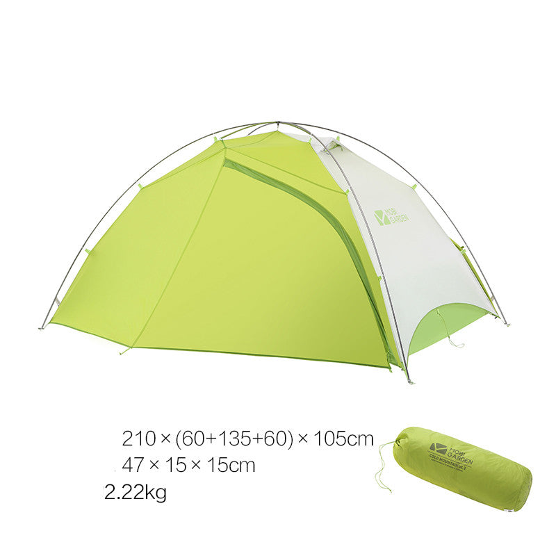 Mountaineering Camping Windproof And Rainproof Aluminum Alloy Three Season Double Deck Camping Tent - EDC Italia