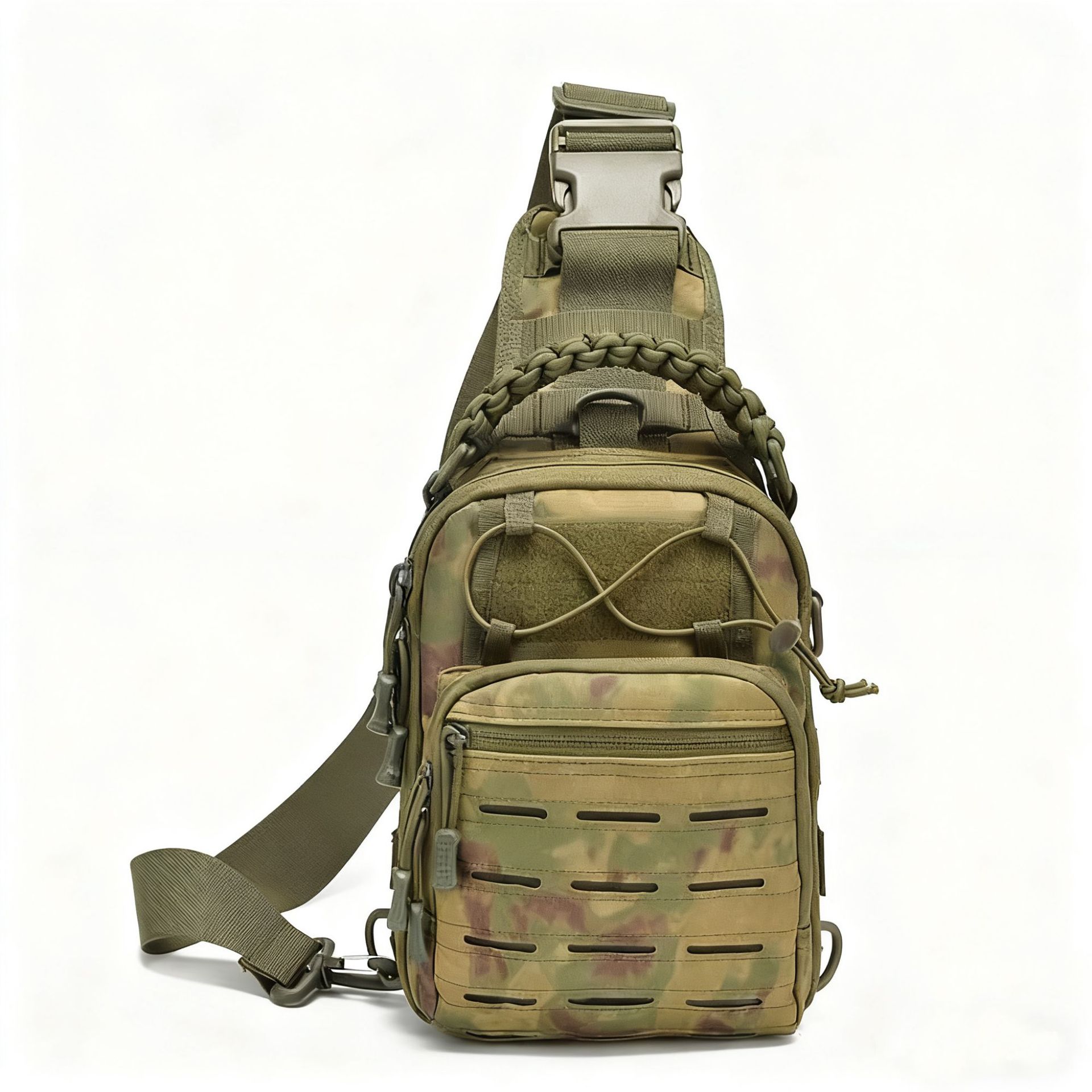 Camouflage Tactical Laser Chest Pack Portable Outdoor Cycling Bag