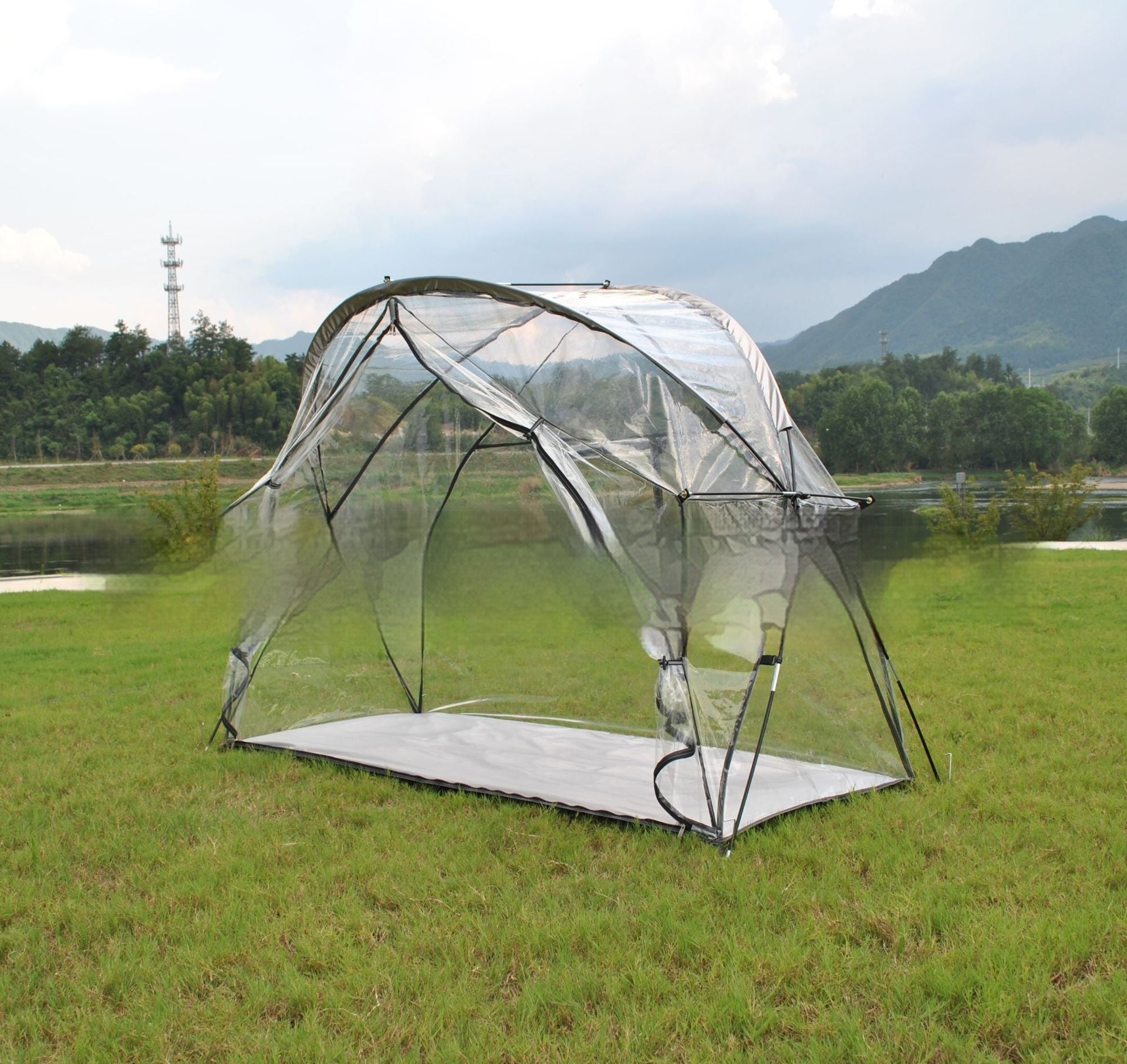 Two-in-one Off-ground Camp Bed Single Soldiers Can Use Meditation Practice Tent Alone - EDC Italia