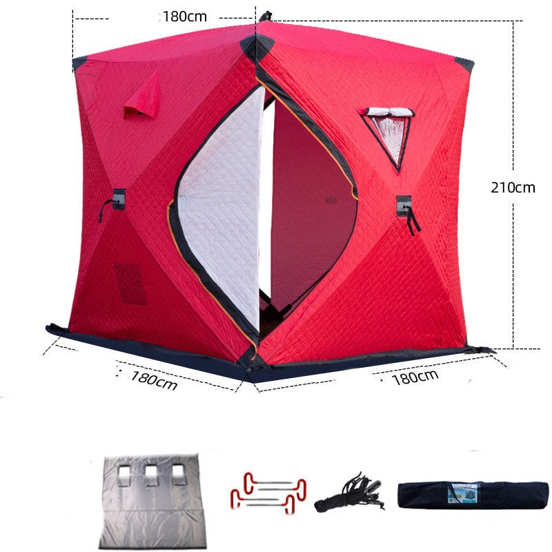 Large Yurt Red Camouflage Warm Tent - EDC Italia