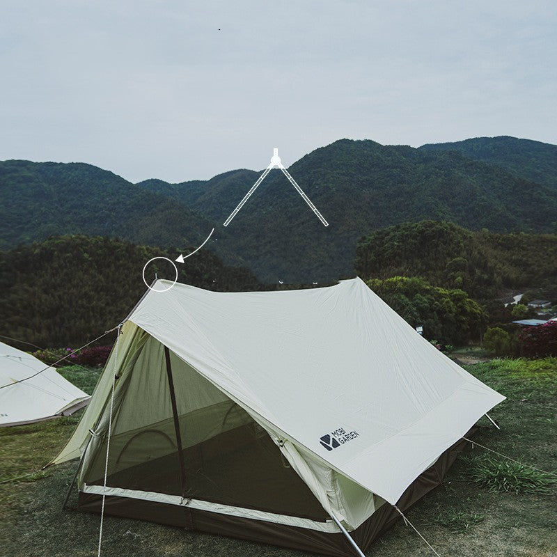 Exquisite Camping Outdoor Family Light Luxury Large Space Camping Cotton Tent - EDC Italia
