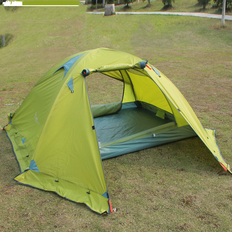 Camping Camping Tent Double Double Aluminum Pole Anti-storm Travel Camping - EDC Italia