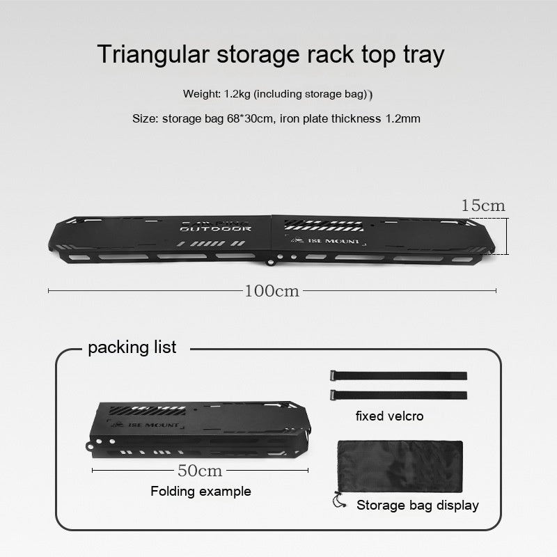 Outdoor Camping Aluminum Alloy Large Foldable Portable Clothes Drying Rack For Camping Travel Triangle - EDC Italia