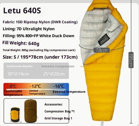 Outdoor Camping Ultra Light Down Sleeping Bag - EDC Italia