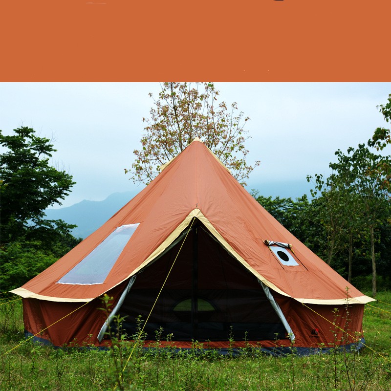 Yurt Tent Outdoor Camping Pyramid Chimney Sunscreen - EDC Italia