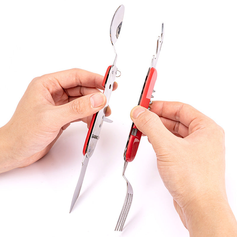 Tool Knife Portable Camping Detachable Tableware