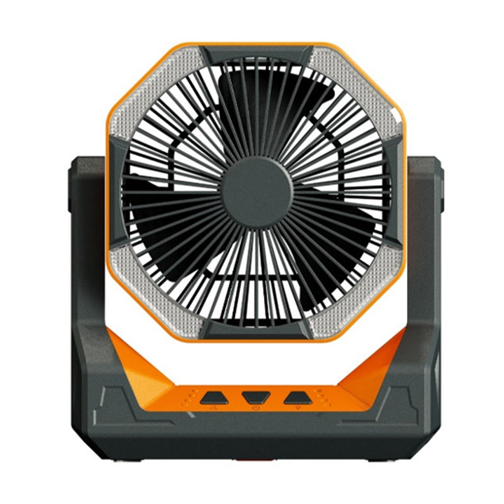 8000mAh Telescopic Wireless Electric Fan Outdoor Camping Fan USB Charging Portable Emergency Power Bank 4-speed Camping Supplies - EDC Italia